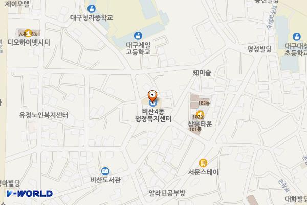 대구시_비산4동행정복지센터 위치 지도 — 대구광역시 서구 국채보상로78길 29-4