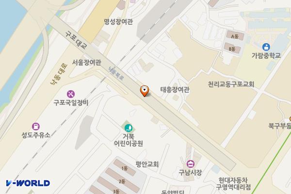 구포대교 밑 위치 지도 — 부산광역시 북구 구포동 1049-23