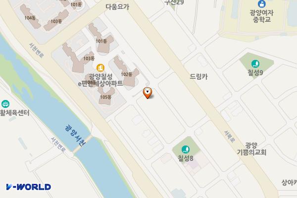칠성리공영주차장 위치 지도 — 전남광주통합특별시 광양시 광양읍 칠성리 924-1