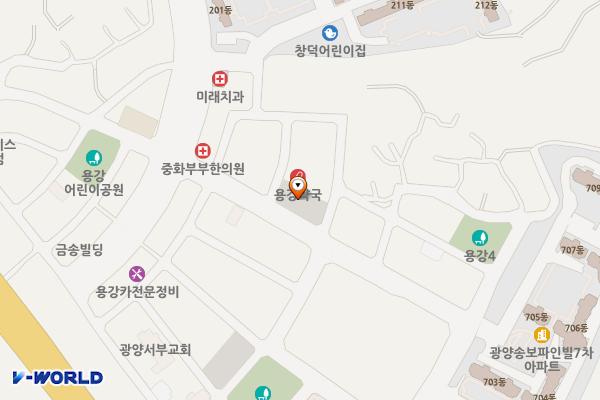 용강리공영주차장 위치 지도 — 전남광주통합특별시 광양시 광양읍 용강리 898-6