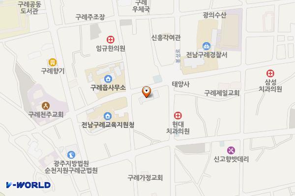 구 선관위부지 주차장 위치 지도 — 전남광주통합특별시 구례군 구례읍 봉남리 218-2