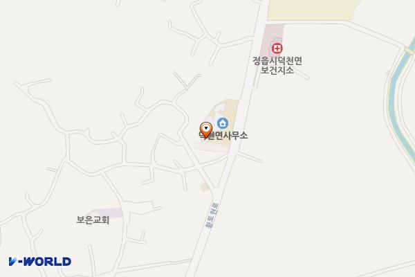 덕천면사무소 위치 지도 — 전북특별자치도 정읍시 덕천면 우덕리 502-6