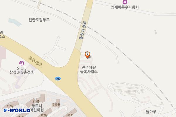 호성동 만남의광장 위치 지도 — 전북특별자치도 전주시 덕진구 완주로 6