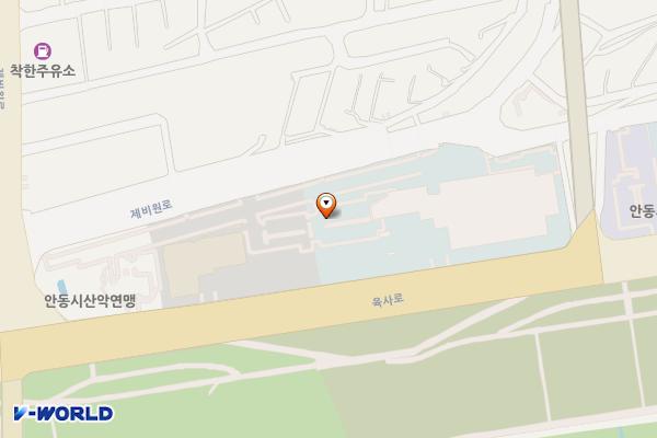 안동문화예술의전당 위치 지도 — 경상북도 안동시 축제장길 66