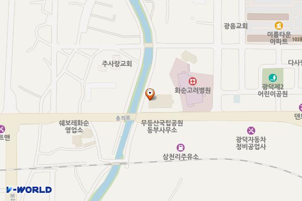 농협하나로혼수센타 위치 지도 — 전남광주통합특별시 화순군 화순읍 충의로 101