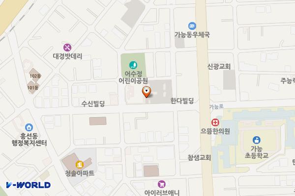 가능동 제3공영(구 시민회관) 위치 지도 — 경기도 의정부시 가능동 678