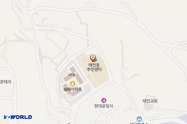 태인동사무소 위치 지도 — 전남광주통합특별시 광양시 담안2길 16-15
