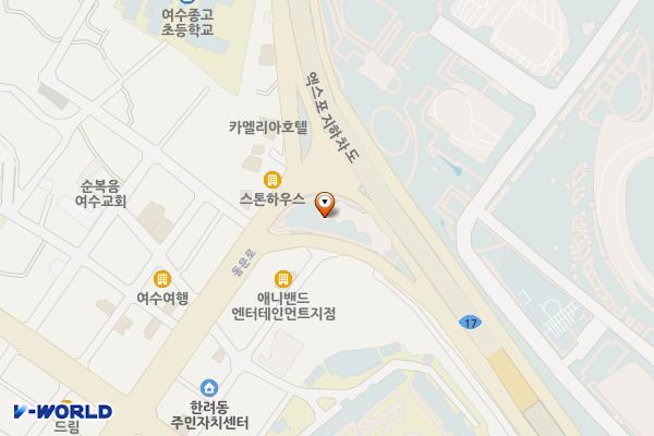 박람회장공영주차장 위치 지도 — 전남광주통합특별시 여수시 동문로 141