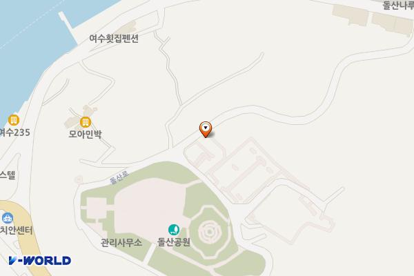 돌산공원 위치 지도 — 전남광주통합특별시 여수시 우두리 801-6