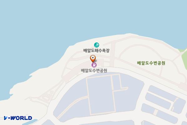 배알도공원(카페니테오 앞) 위치 지도 — 전남광주통합특별시 광양시 태인동 1629-10