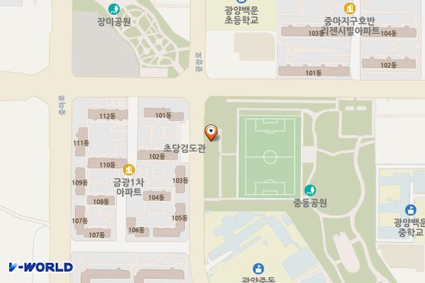 중동근린공원 위치 지도 — 전남광주통합특별시 광양시 광장로 37