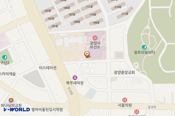 광양시 제2청사 위치 지도 — 전남광주통합특별시 광양시 광양읍 인덕로 1100