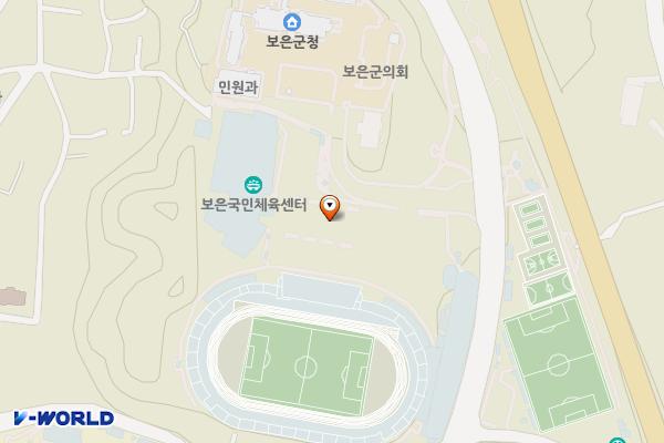 보은국민체육센터 위치 지도 — 충청북도 보은군 보은읍 군청길 50