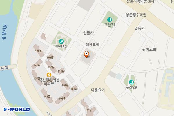 덕진아파트 앞 주차장 위치 지도 — 전남광주통합특별시 광양시 광양읍 구산리 829-1