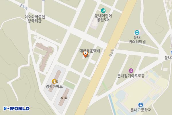 대한농자재 앞 위치 지도 — 강원특별자치도 횡성군 둔내면 둔방내리 587-11