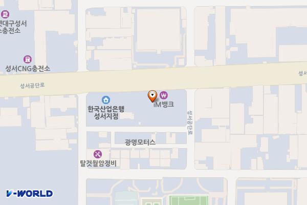 대구은행 성서공단영업부 위치 지도 — 대구광역시 달서구 성서공단로 124