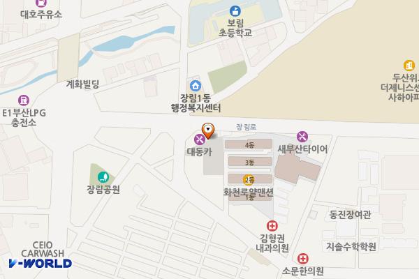 장림골목시장 주차장 위치 지도 — 부산광역시 사하구 장림동 328-4