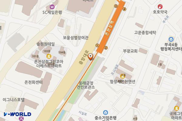 온천장역 위치 지도 — 부산광역시 금정구 오시게로 39