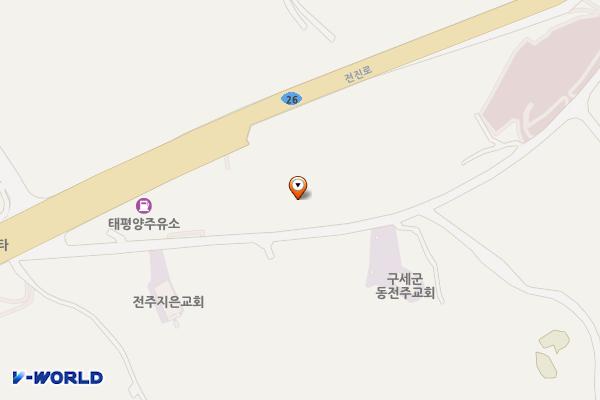 무진장만남광장 위치 지도 — 전북특별자치도 전주시 덕진구 산정동 산28-19