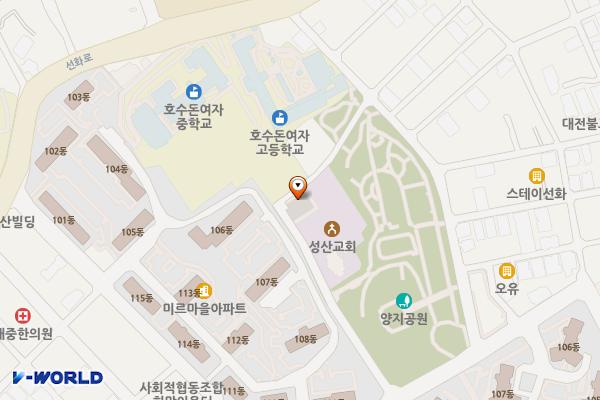 선화동 제3노외주차장 위치 지도 — 대전광역시 중구 선화로 50