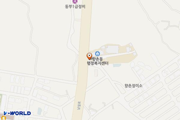 향촌동 행정복지센터 위치 지도 — 경상남도 사천시 향촌5길 28