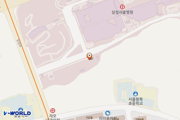 삼성서울병원(P1주차장) 위치 지도 — 서울특별시 강남구 일원로 81