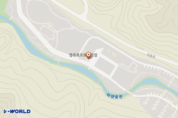 영주호오토캠핑장 위치 지도 — 경상북도 영주시 평은면 용혈리 1020