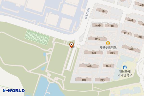 초전공원 위치 지도 — 경상남도 사천시 사남면 외국기업로 107