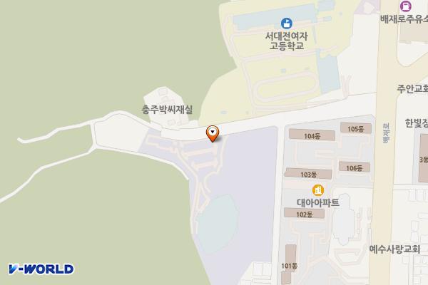 도솔다목적체육관 위치 지도 — 대전광역시 서구 배재로197번길 41
