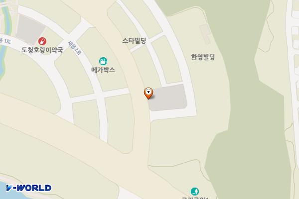 도청신도시 안동제1공영주차장 위치 지도 — 경상북도 안동시 풍천면 갈전리 1293
