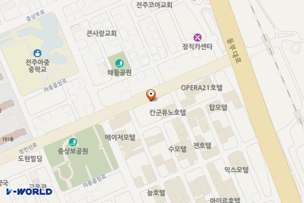 밀레니엄옆 위치 지도 — 전북특별자치도 전주시 덕진구 우아동2가 920-1