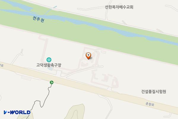 고덕생활축구장 위치 지도 — 전북특별자치도 전주시 완산구 춘향로 5172