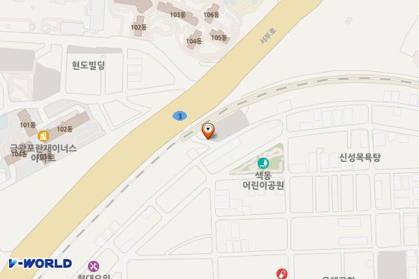가능동 제5공영(교외선고가밑) 위치 지도 — 경기도 의정부시 가능동 362-3