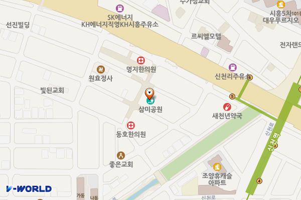 삼미복합센터 위치 지도 — 경기도 시흥시 삼미시장2길 40