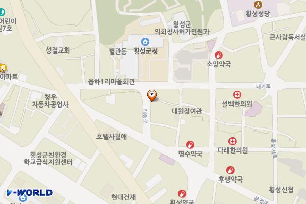 명문공인중개사 ~ 강남식당 위치 지도 — 강원특별자치도 횡성군 횡성읍 읍하리 86-3