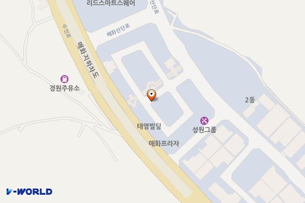매화산단 공영주차장 위치 지도 — 경기도 시흥시 도창동 511