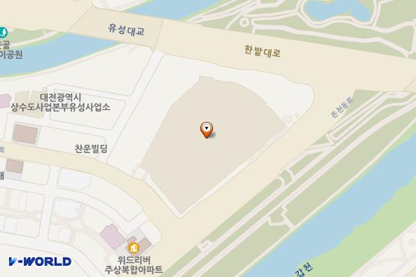 홈플러스 대전유성점 지상4층 위치 지도 — 대전광역시 유성구 한밭대로 502