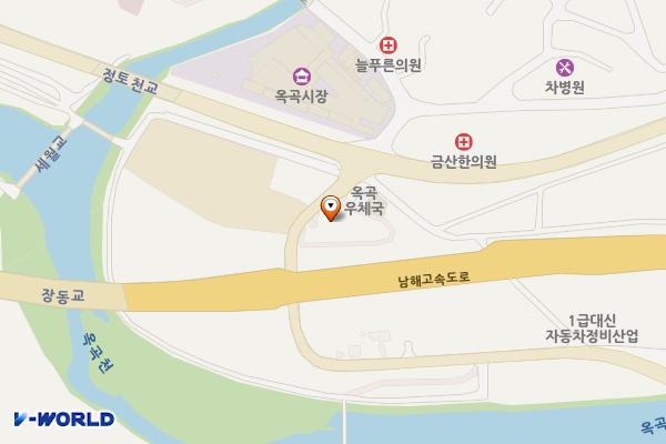옥곡면 우체국 뒤 주차장 위치 지도 — 전남광주통합특별시 광양시 옥곡면 신금리 1410-12