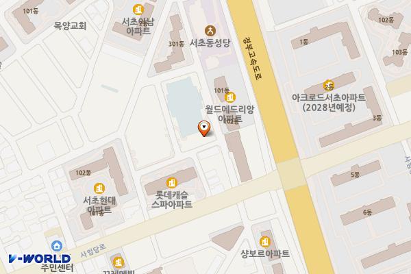삼성라이온즈레포츠센터 위치 지도 — 서울특별시 서초구 서초대로64길 76-21