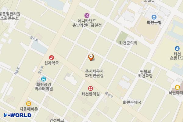 화천산천어주차타워 위치 지도 — 강원특별자치도 화천군 화천읍 중앙로3길 10