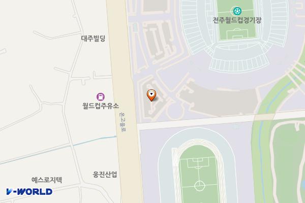 전주월드컵경기장P4주차장 위치 지도 — 전북특별자치도 전주시 덕진구 기린대로 1055