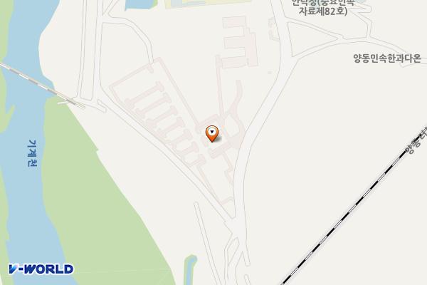 양동마을 위치 지도 — 경상북도 경주시 강동면 인동리 700-11