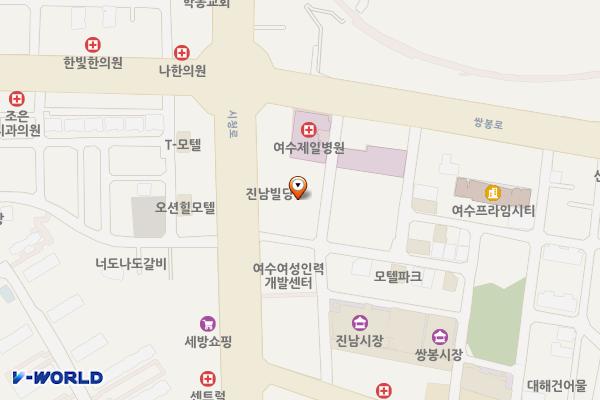 여천농업협동조합 위치 지도 — 전남광주통합특별시 여수시 학동1길 19