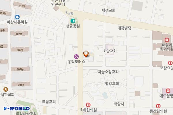 구서2동행정복지센터 위치 지도 — 부산광역시 금정구 금강로 584