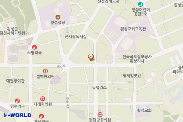 형제보일러 ~ 한성막국수 위치 지도 — 강원특별자치도 횡성군 횡성읍 읍상리 347-1