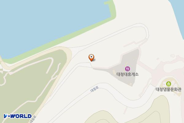 대청댐 휴게소 위치 지도 — 대전광역시 대덕구 대청로 636