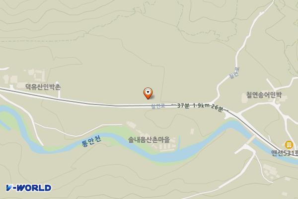 안성칠연지구공영주차장 위치 지도 — 전북특별자치도 무주군 안성면 공정리 210-1