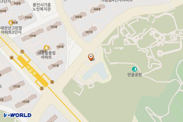 기흥도서관 위치 지도 — 경기도 용인시 기흥구 기흥로116번길 10