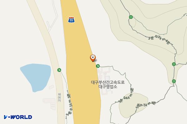 가천졸음쉼터(대구방향) 위치 지도 — 대구광역시 수성구 가천동 산 21-18