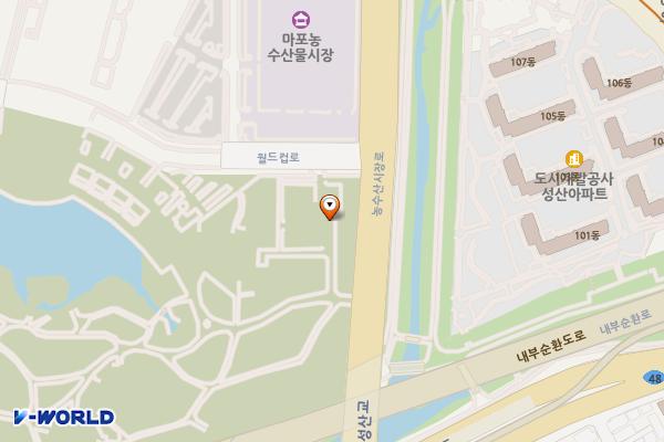 월드컵공원 주차장 위치 지도 — 서울특별시 마포구 월드컵로 243-60